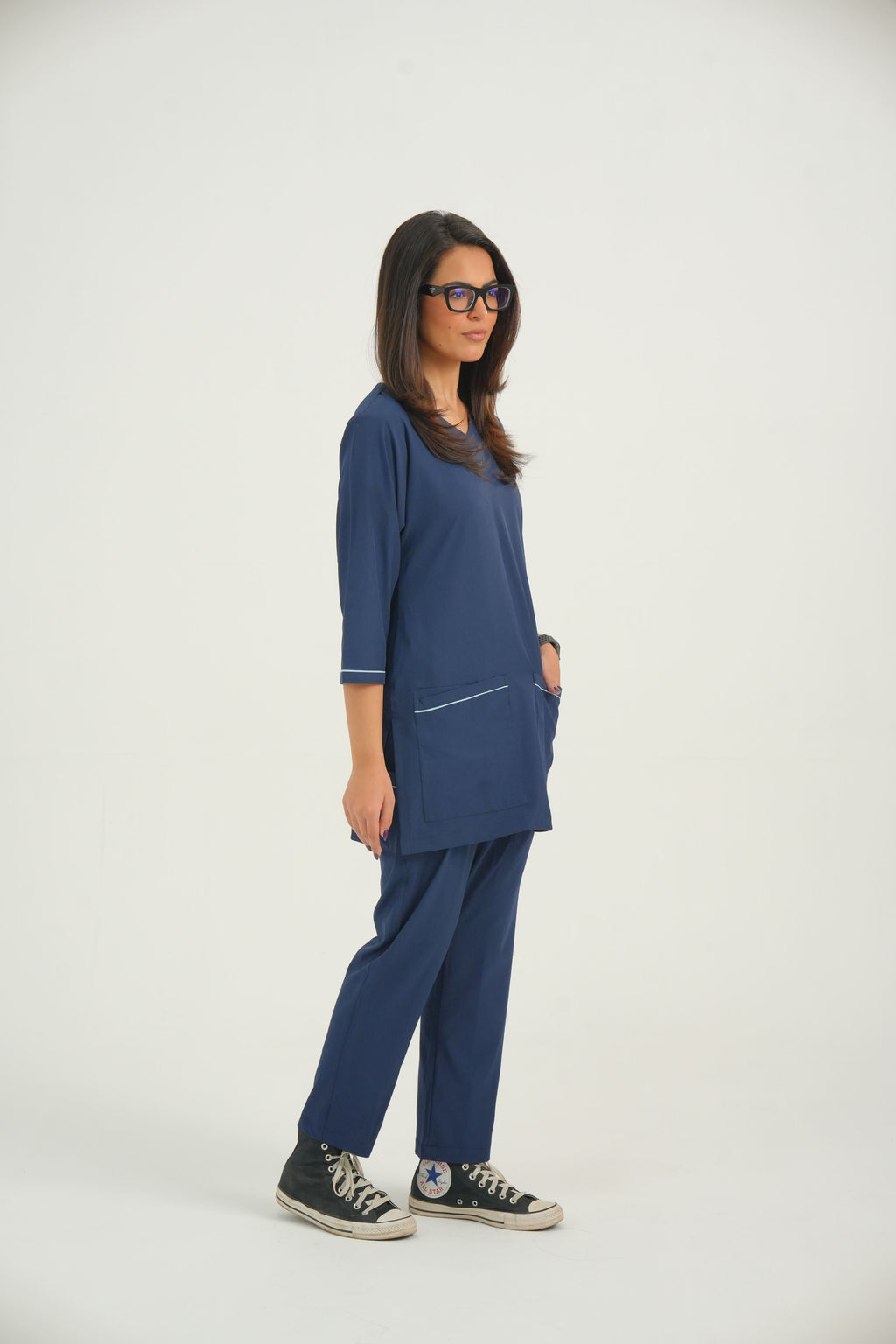 Classic Women Scrub | Navy Blue
