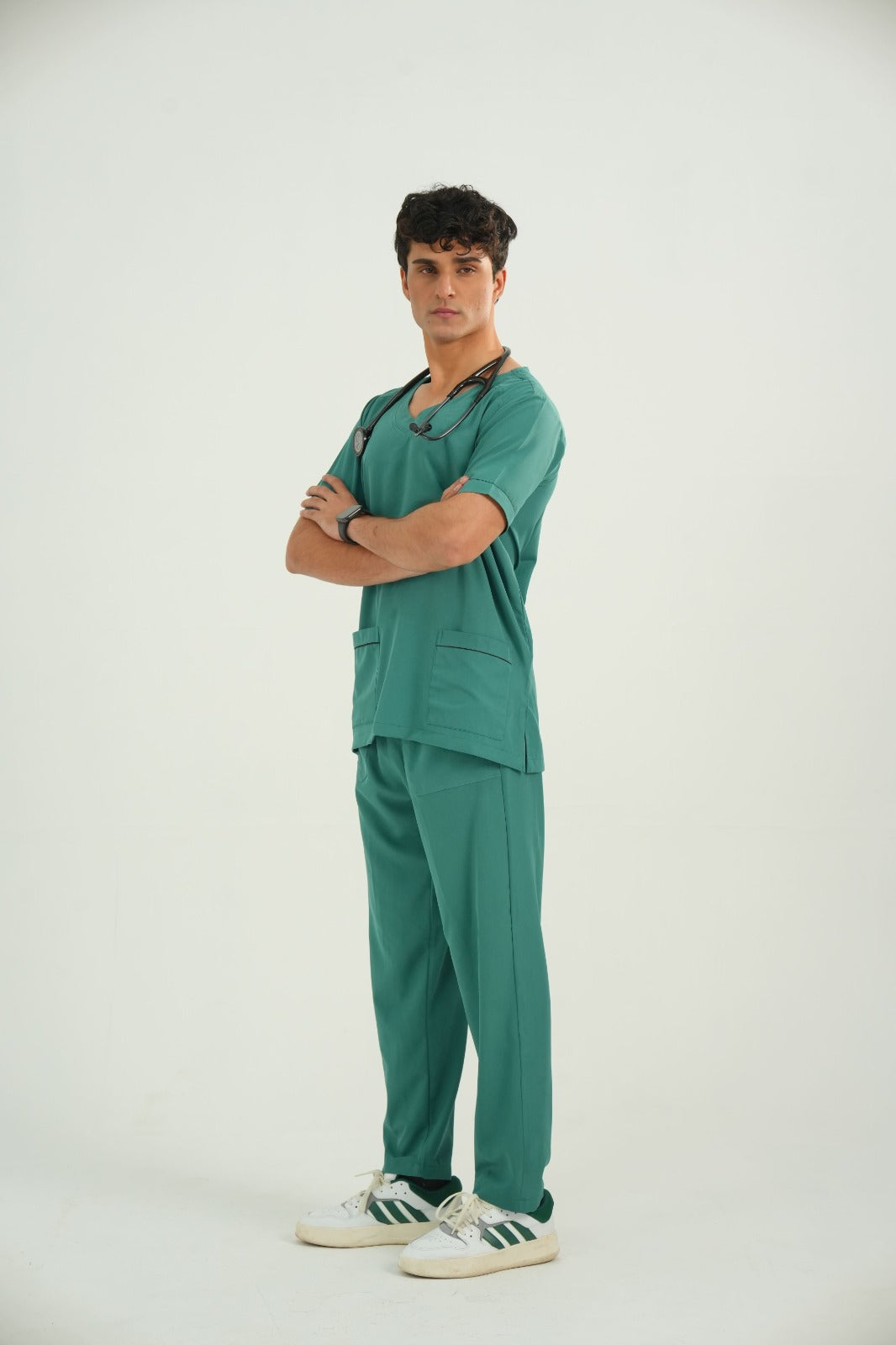 Deep Teal Men’s Medical Scrub Set