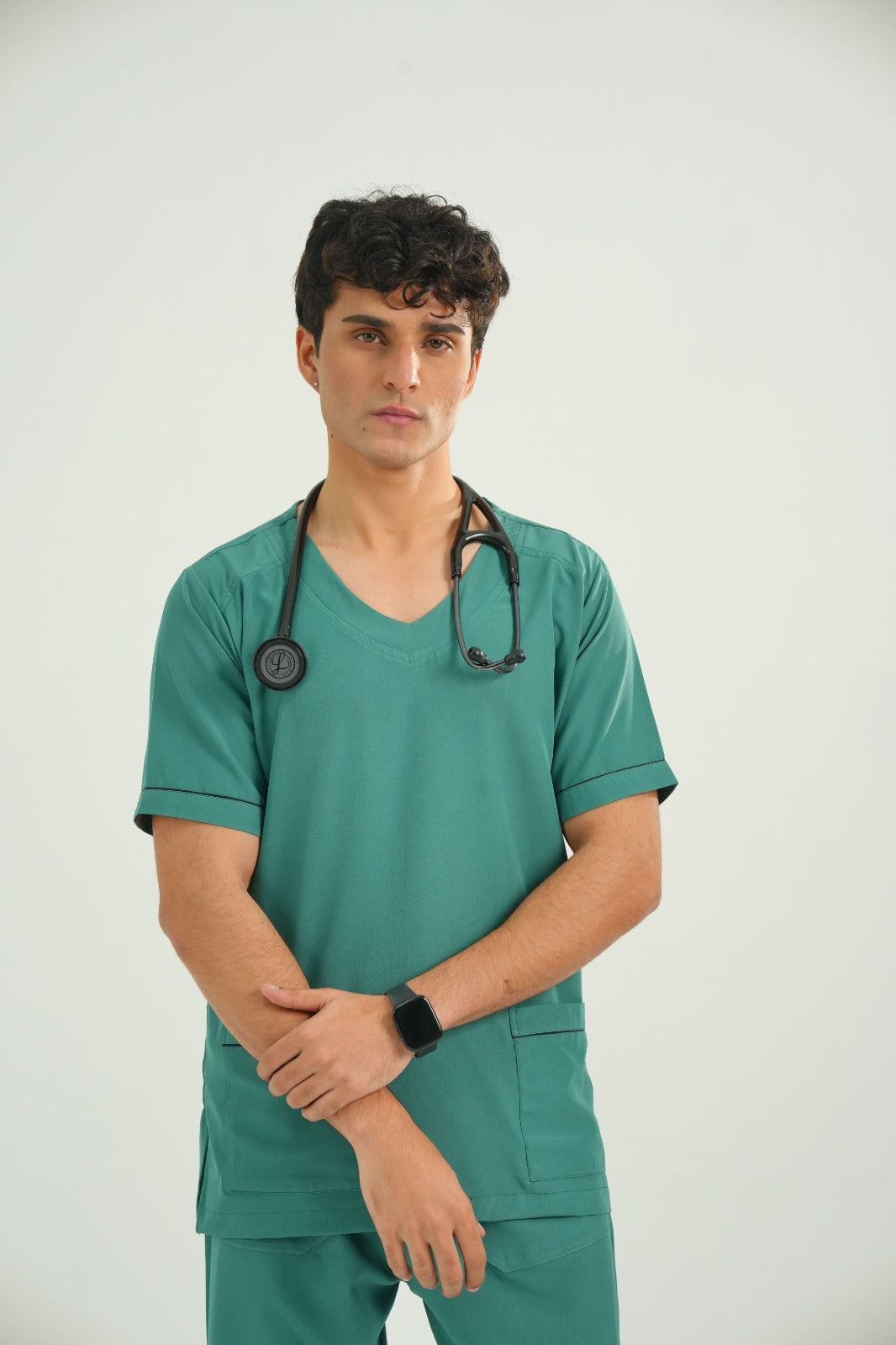 Deep Teal Men’s Medical Scrub Set