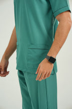 Deep Teal Men’s Medical Scrub Set