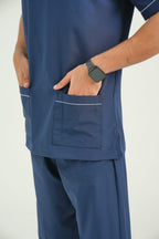 Deluxe Men Scrub | Navy Blue