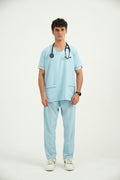 Deluxe Men Scrub | Light Blue