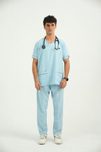 Deluxe Men Scrub | Light Blue