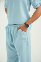 Deluxe Men Scrub | Light Blue