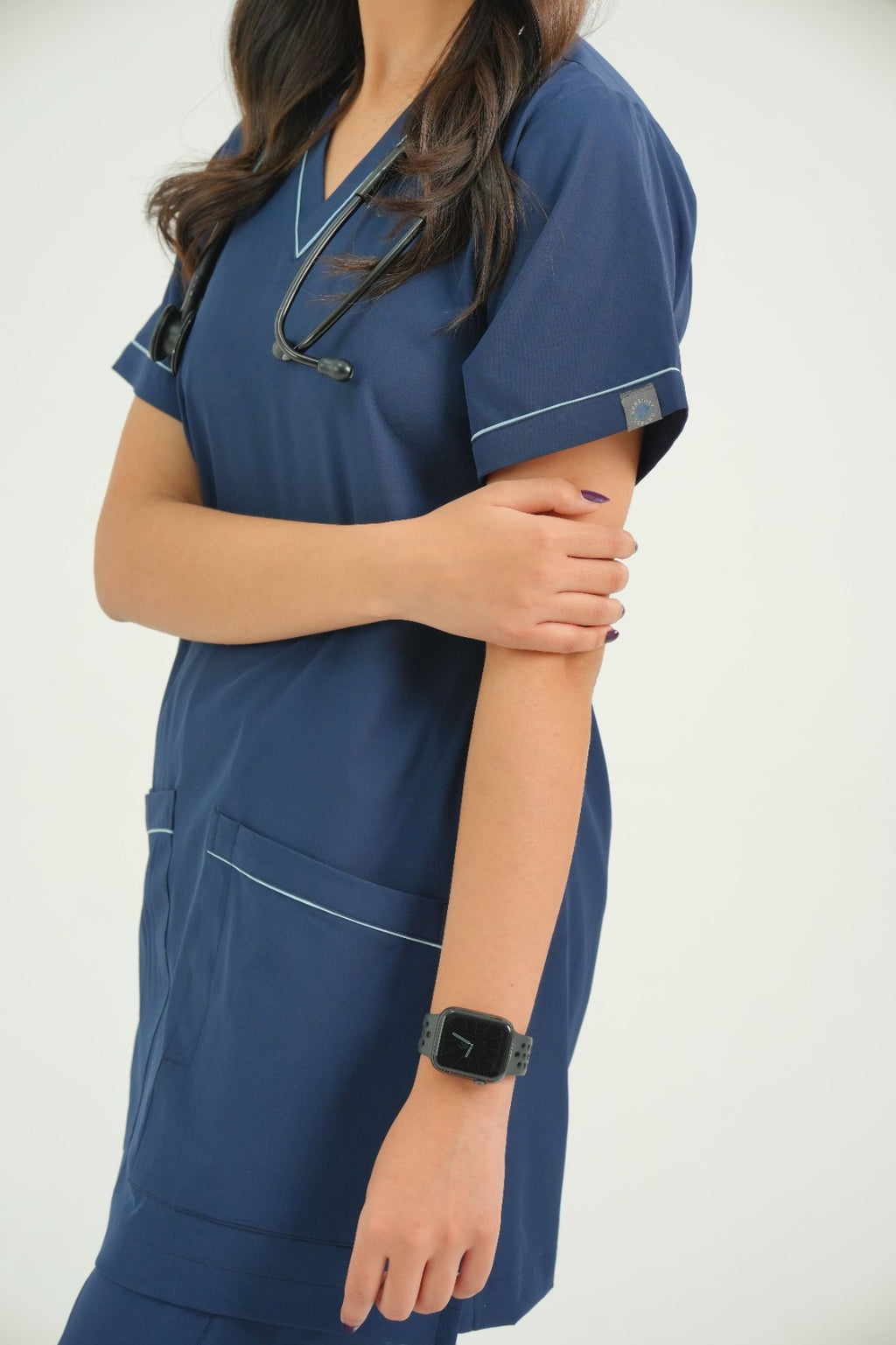 Deluxe Women Scrub – Navy Blue