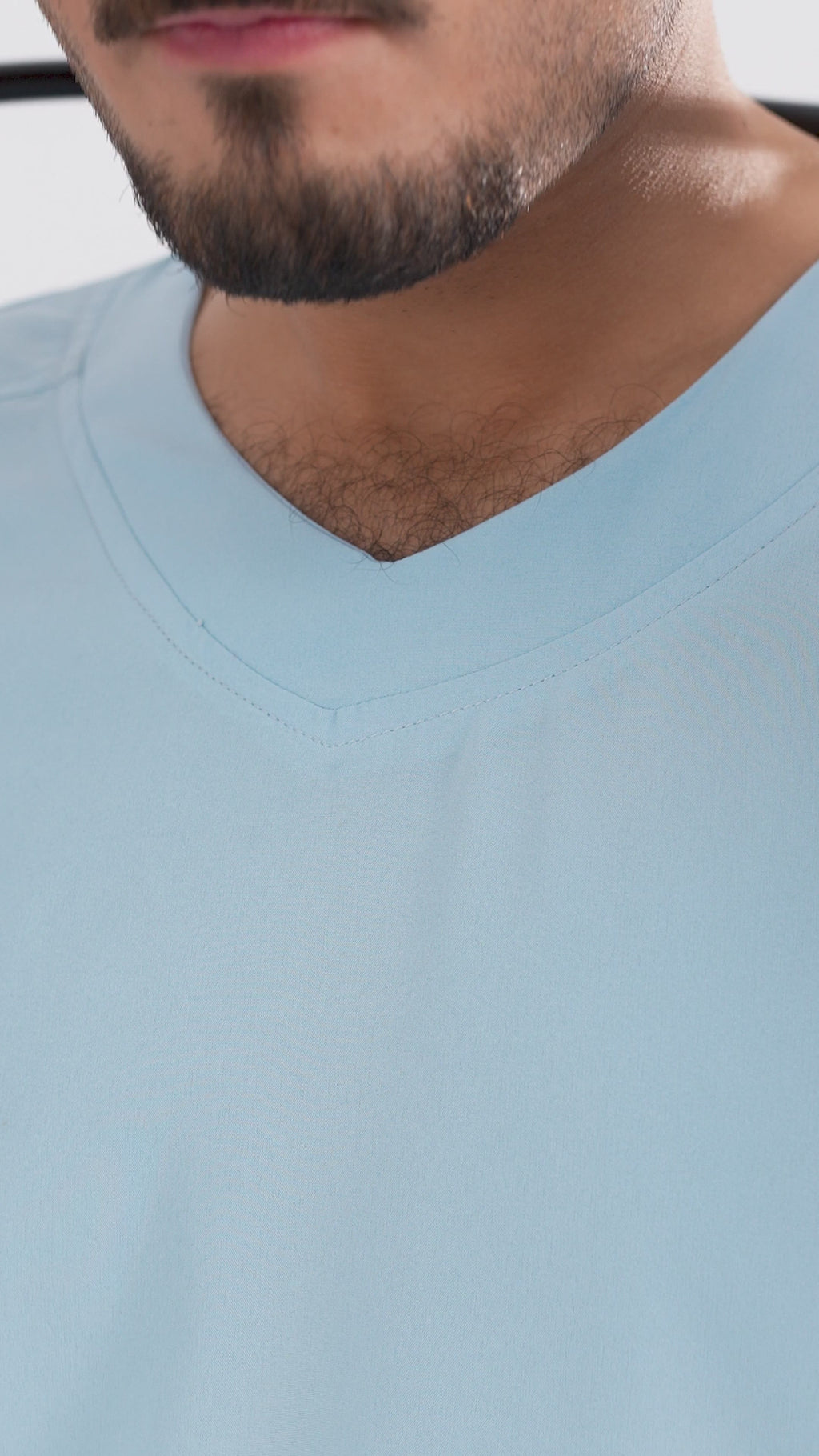 Deluxe Men Scrub | Light Blue