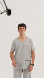 Deluxe Men Scrub | Grey
