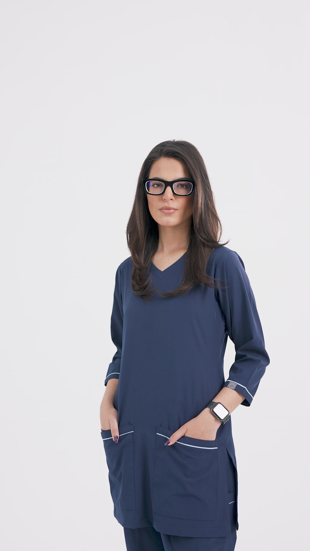Classic Women Scrub | Navy Blue