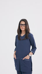 Classic Women Scrub | Navy Blue