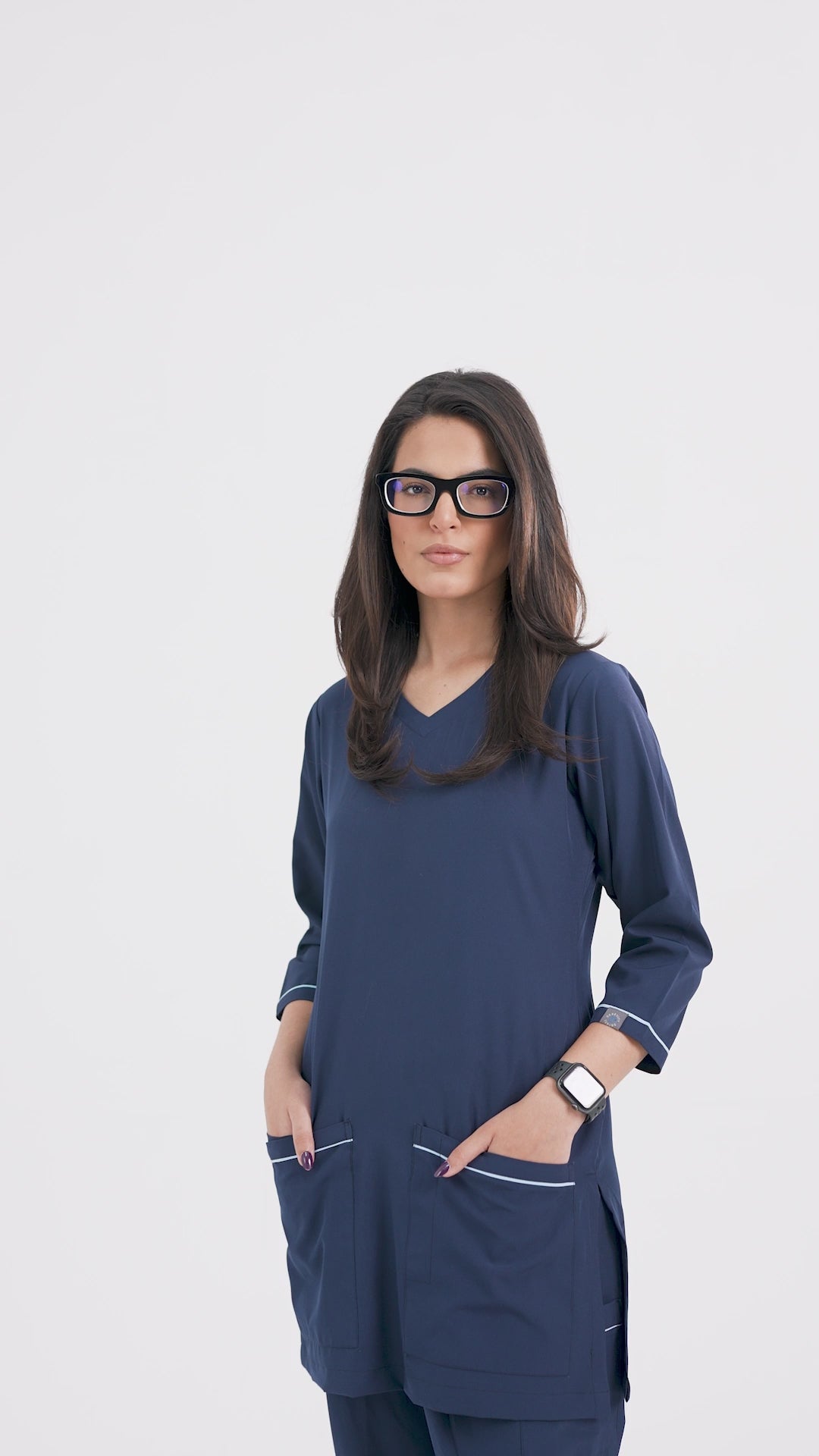 Classic Women Scrub | Navy Blue